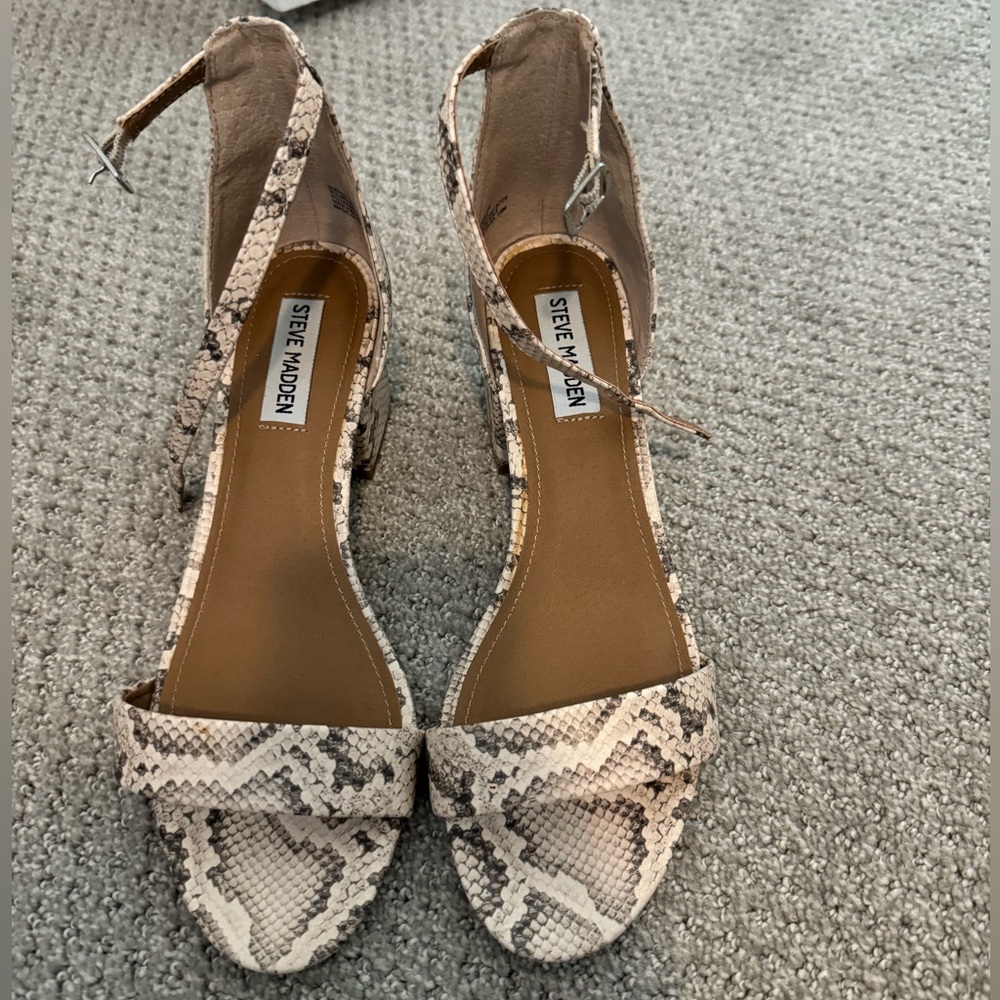 Steve Madden Snake Print Block Heels - image 2